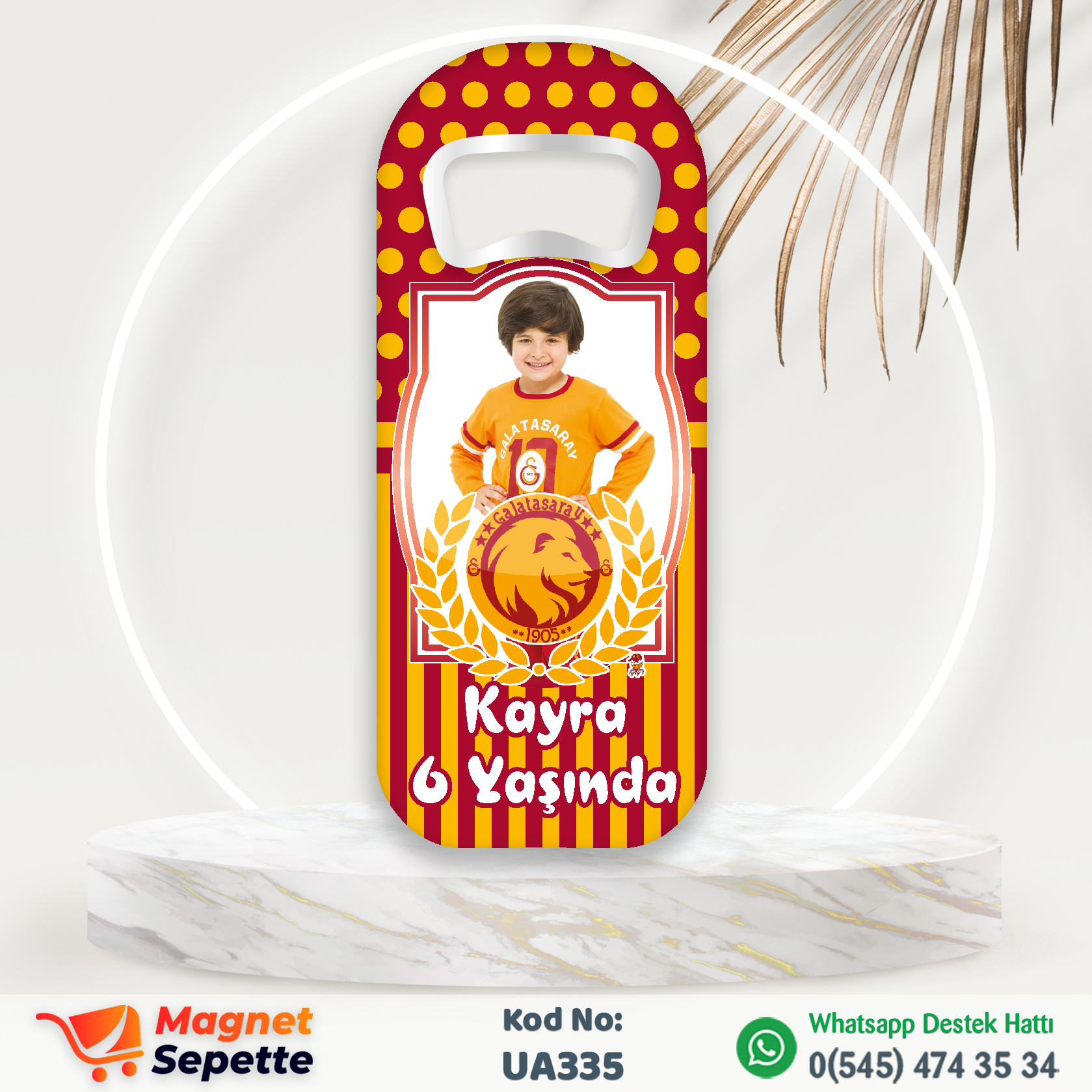 Galatasaraylı Uzun Doğum Günü Magnet