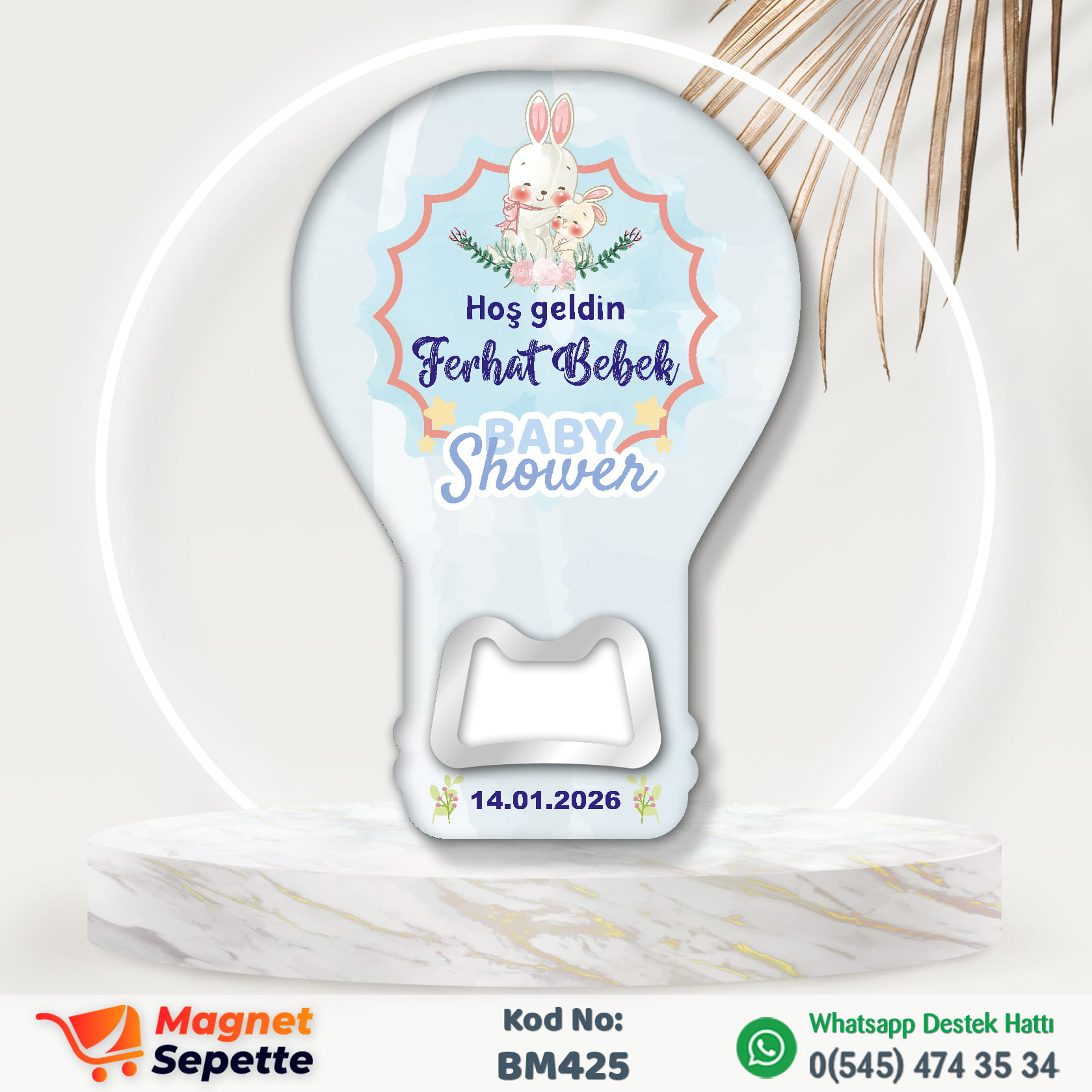Baby Shower Balon Magnet Açacak