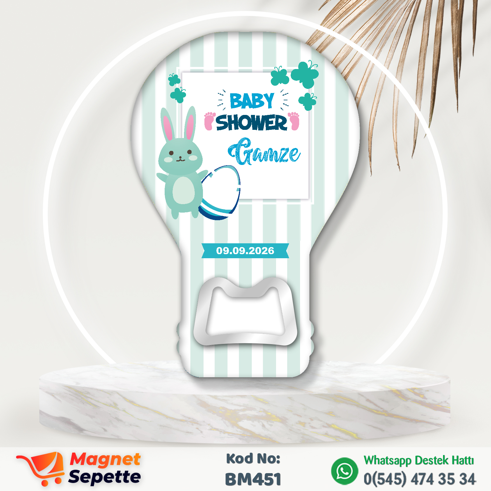 Tavşanlı Yumurtalı Hoş Geldin Magnet